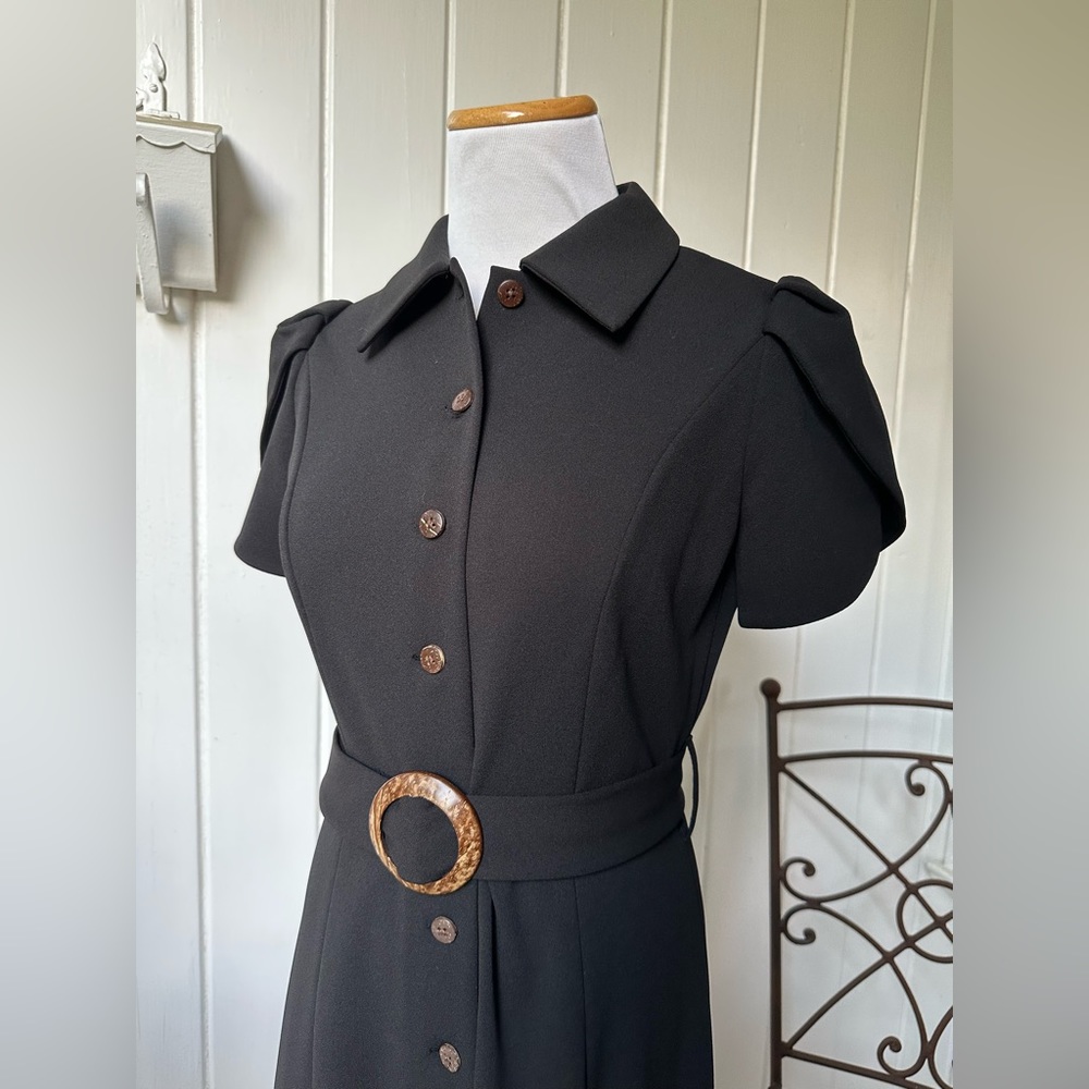 Calvin Klein Lower-Calf-Length Black Dress